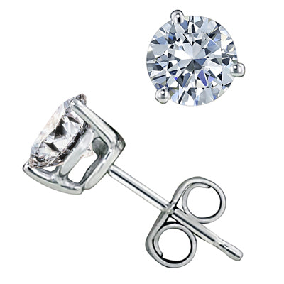 Northern Star Diamond Stud Earrings in 14kt White Gold (1 1/4ct tw)