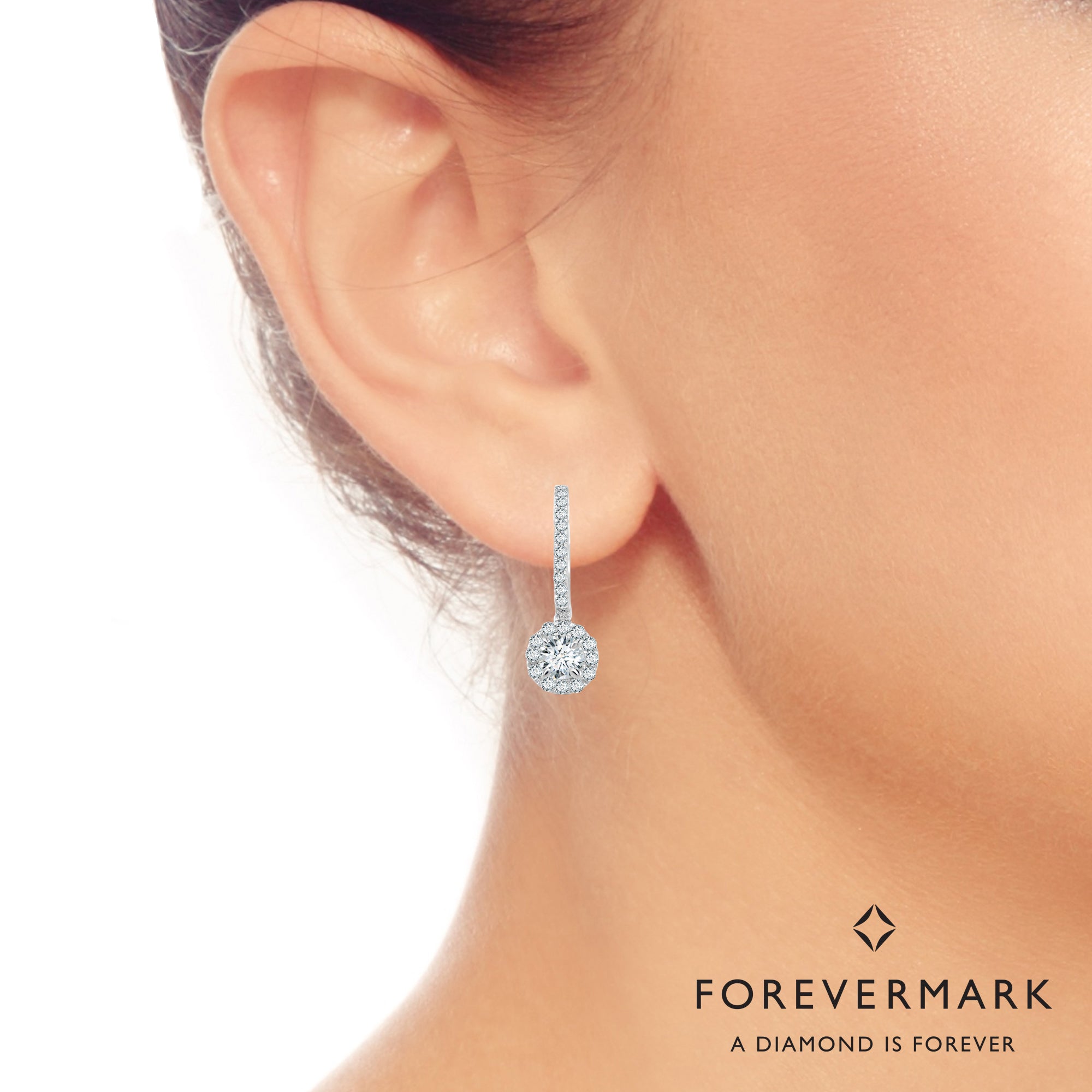 Forevermark Center of my Universe Diamond Earrings in 18kt White Gold (7/8ct tw)