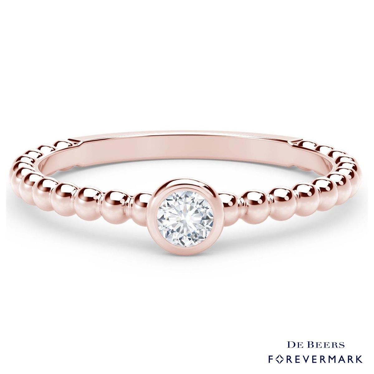 De Beers Forevermark Tribute Collection Diamond Stackable Ring in
