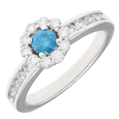 Enhanced blue diamond ring deals