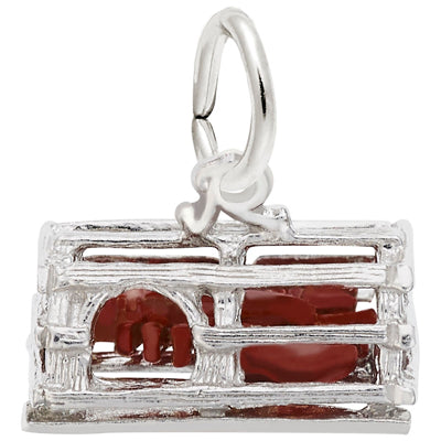 Rembrandt Lobster in Trap Charm in Sterling Silver
