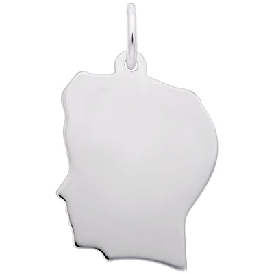 Rembrandt Boy's Head Charm in Sterling Silver