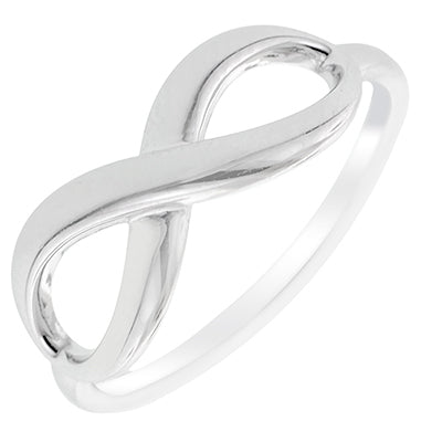 Infinity Ring in Sterling Silver (size 6)