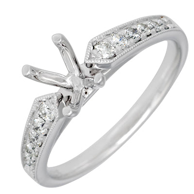Daydream Diamond Engagement Ring Setting in 14kt White Gold (1/4ct tw)