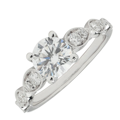 Gabriel Garland Diamond Engagement Ring Setting in 14kt White Gold (1/2ct tw)
