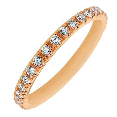 Michael M Diamond Band in 18kt Rose Gold (3/8ct tw)