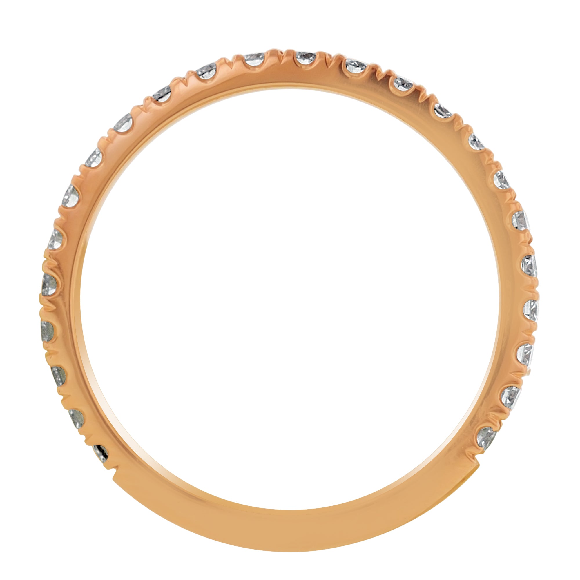 Michael M Diamond Band in 18kt Rose Gold (3/8ct tw)