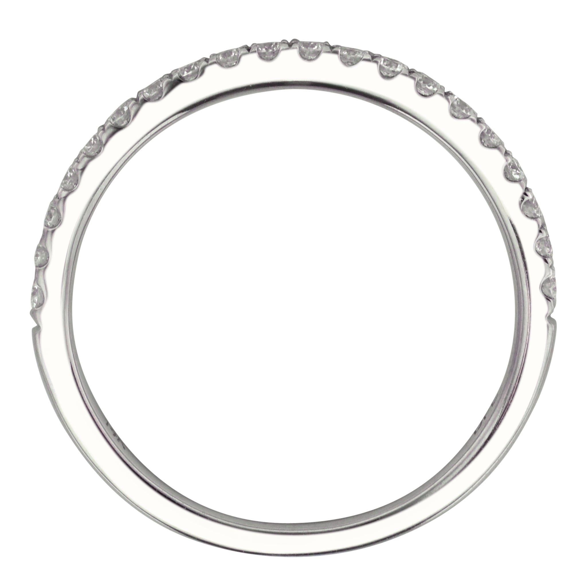 Diamond Pave Wedding Band in 14kt White Gold (1/4ct tw)