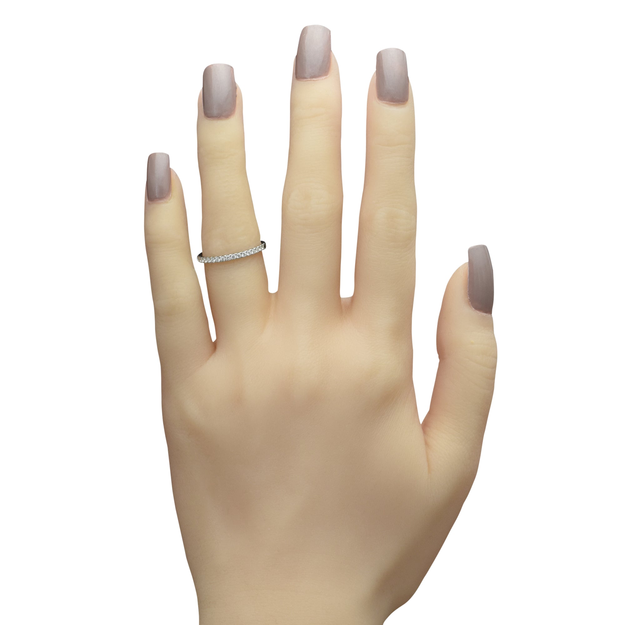 Diamond Pave Wedding Band in 14kt White Gold (1/4ct tw)