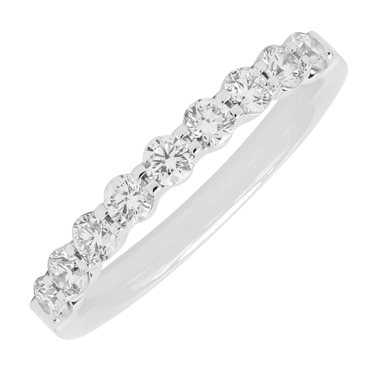 Memoire Petite Prong Diamond Wedding Band in Platinum (1/2ct tw