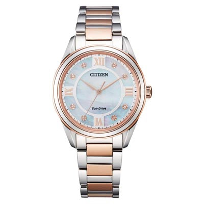 Citizen rose gold diamond watch Clearance
