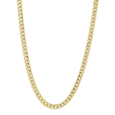 Miami Cuban Chain in 10kt Yellow Gold (24 inches) – Day's Jewelers