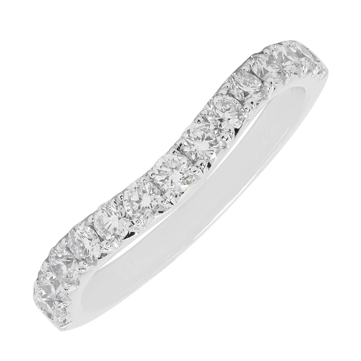 Diamond Curved Band in 14kt White Gold (5/8ct tw) – Day