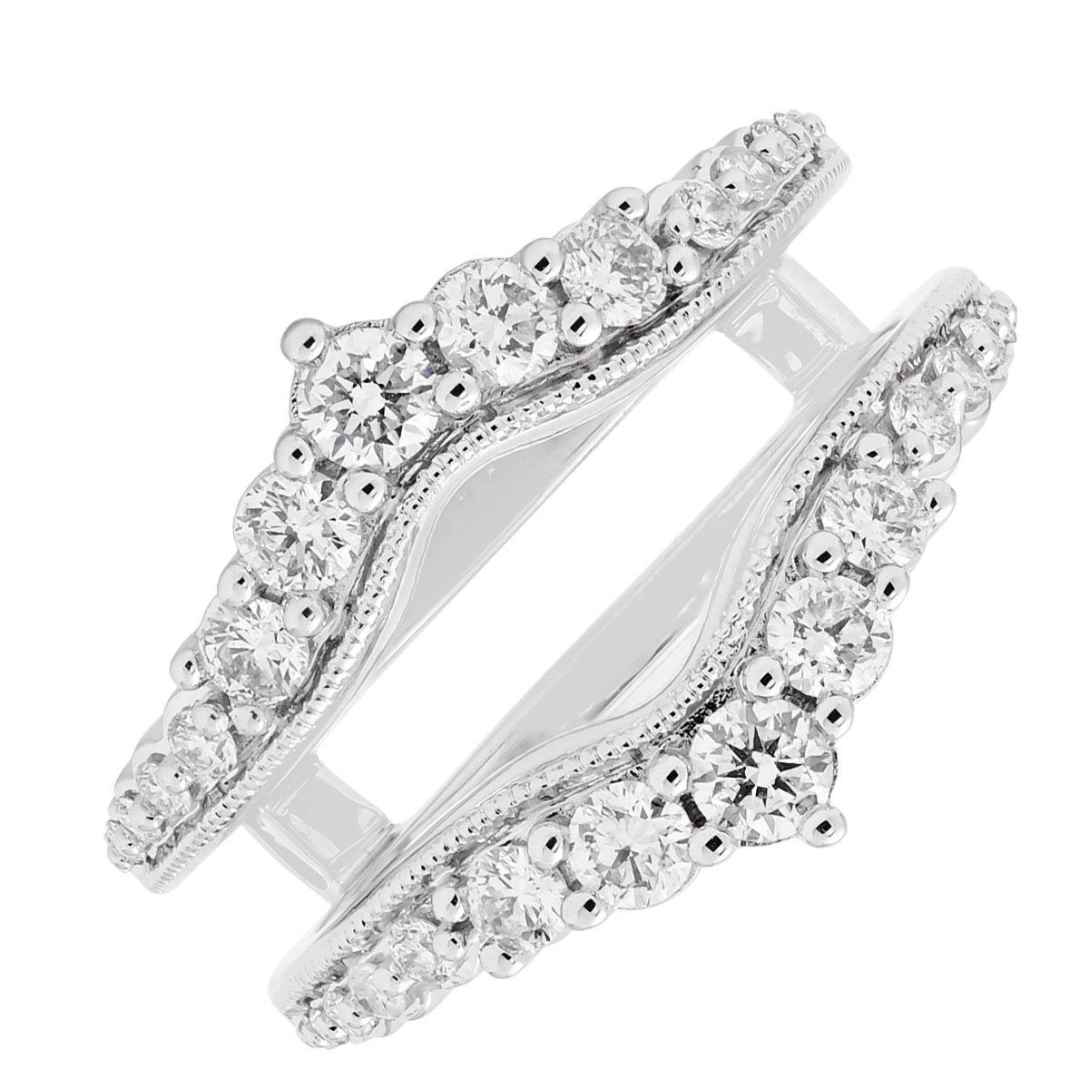Diamond Insert Wedding Band in 14kt White Gold (3/4ct tw) – Day's