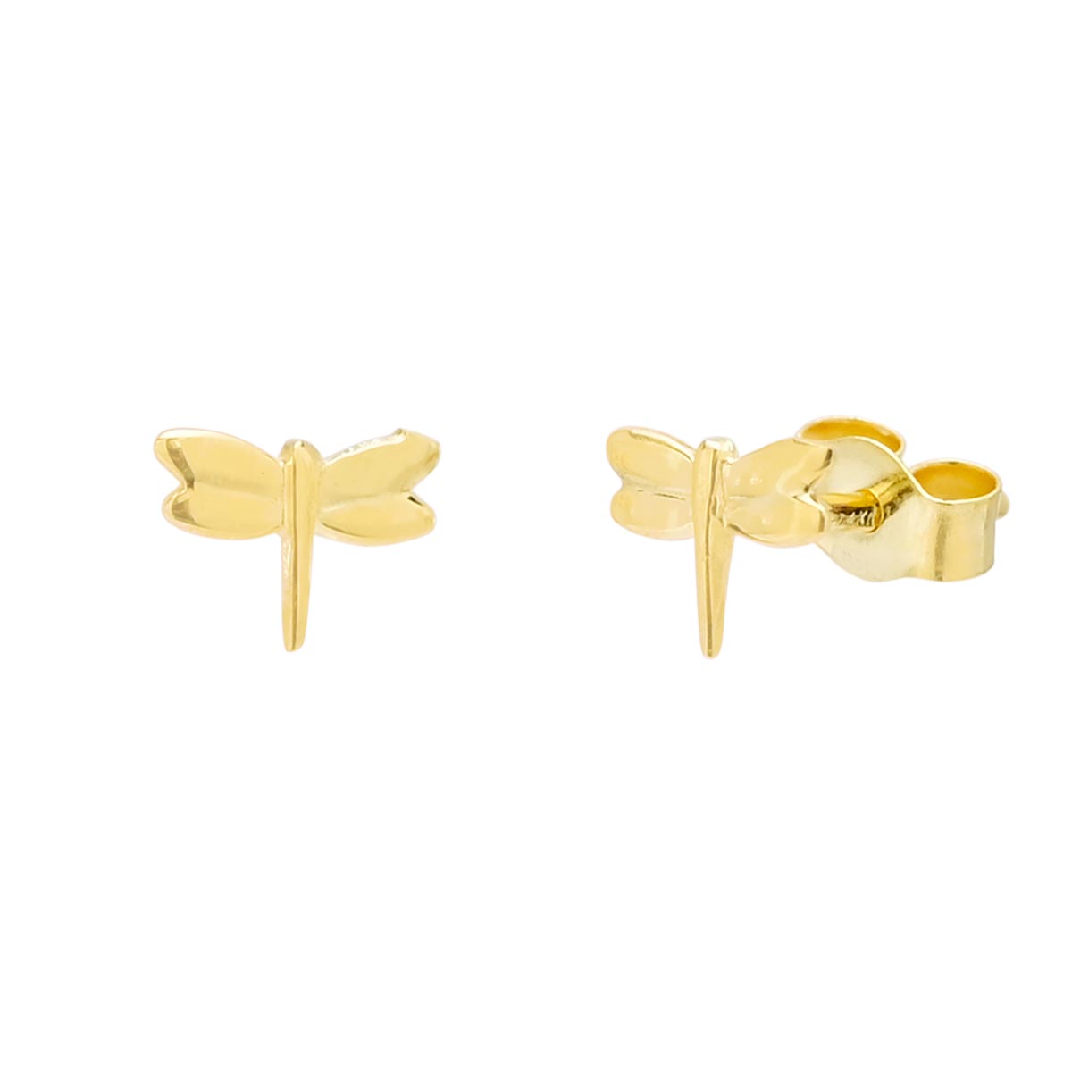 Dragonfly Stud Earrings in 14kt Yellow Gold – Day's Jewelers