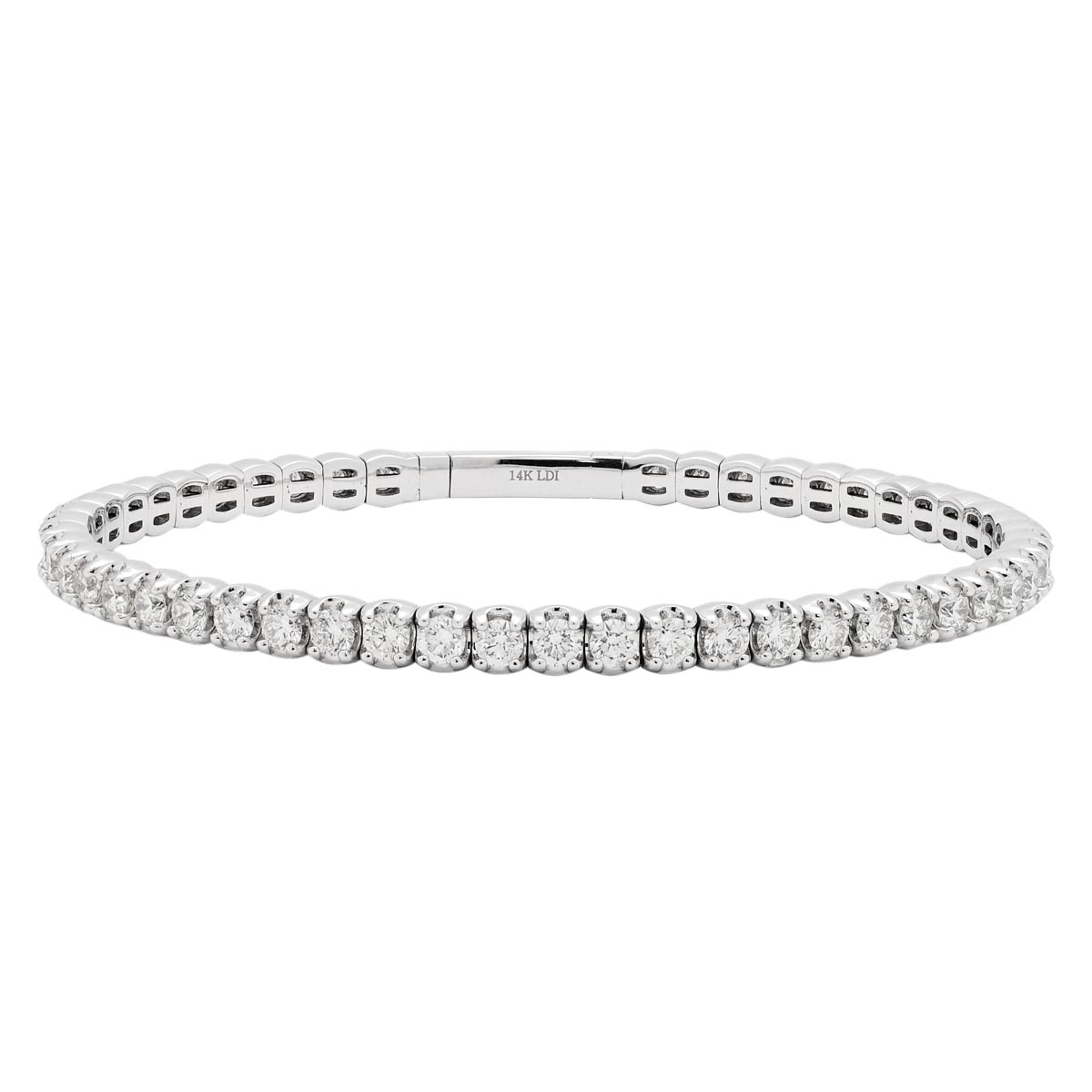 Diamond Bracelet in 14kt White Gold (4ct tw) – Day's Jewelers