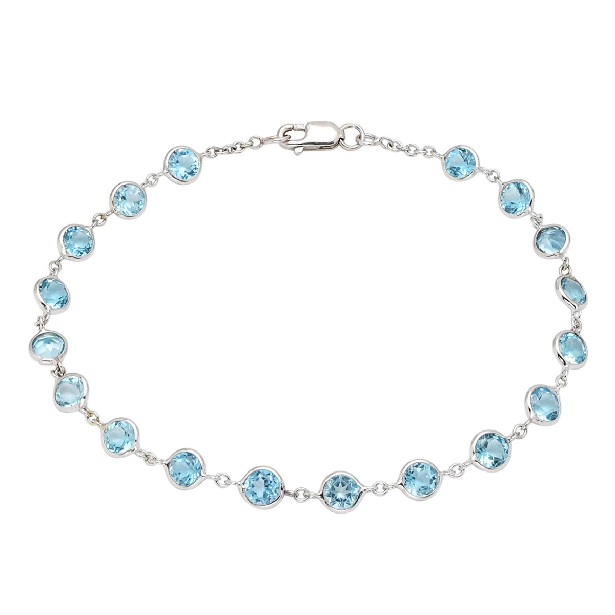 Blue topaz deals anklet