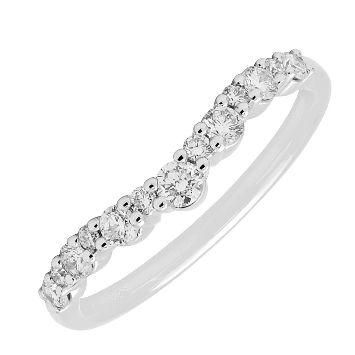 14kt Gold Curved Band