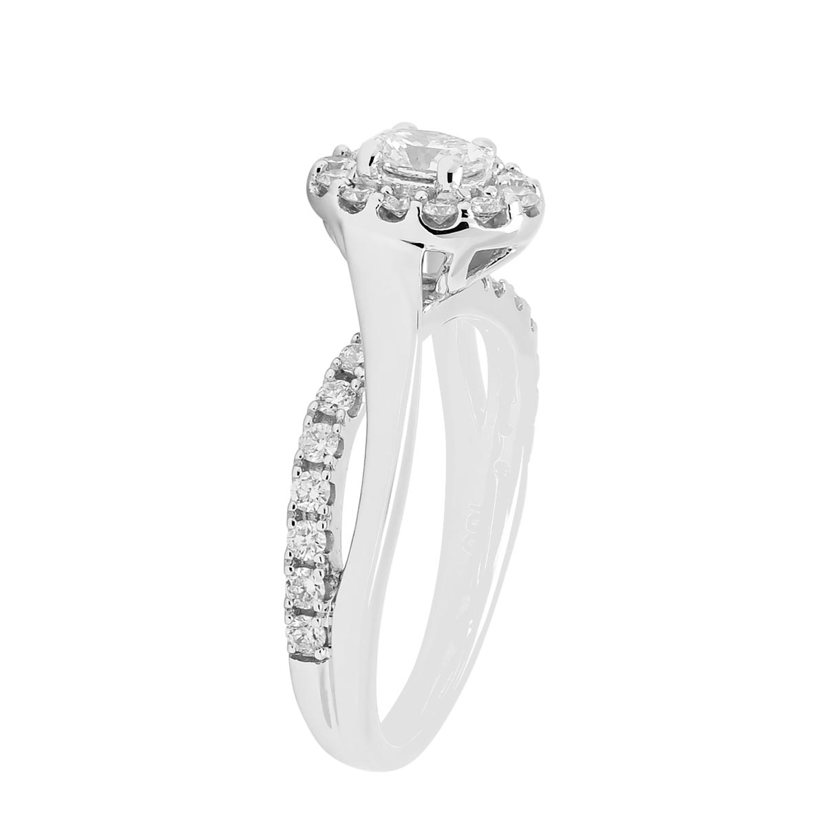 Oval Halo Diamond Engagement Ring in 14kt White Gold (3/4ct tw)