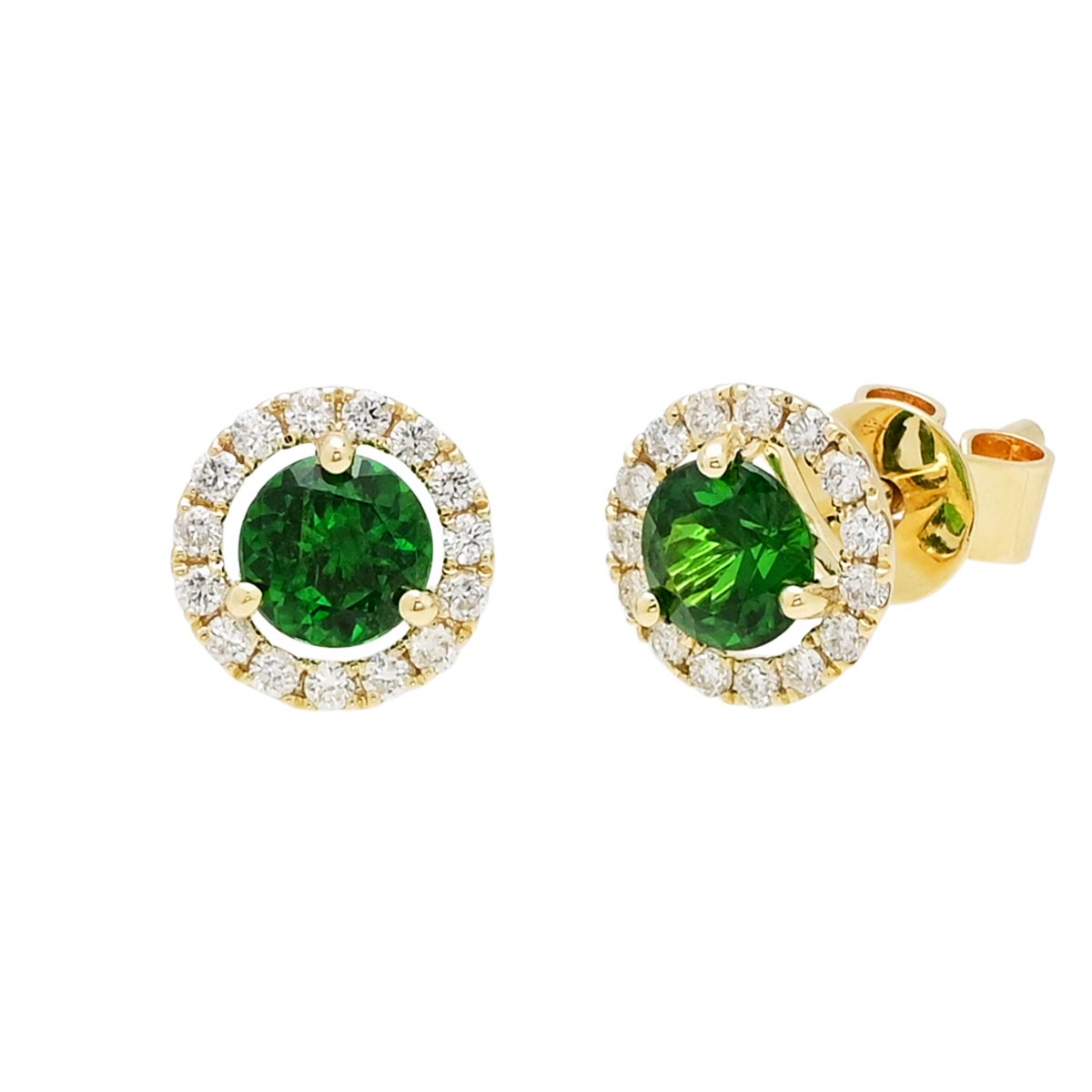 Tsavorite garnet stud earrings sales