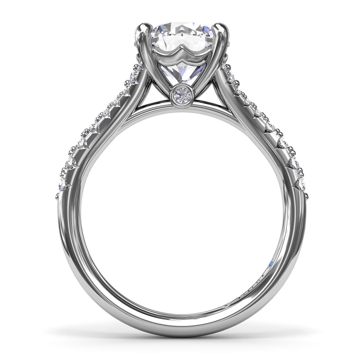 Fana Diamond Engagement Ring Setting in 14kt White Gold (3/8ct tw)