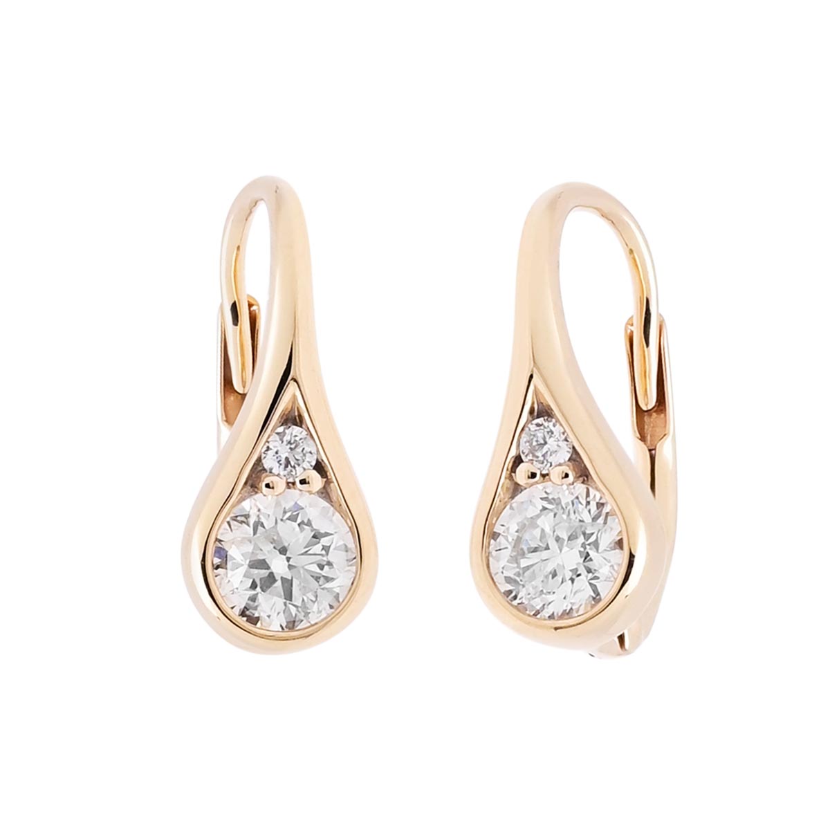 Diamond teardrop earrings shop yellow gold