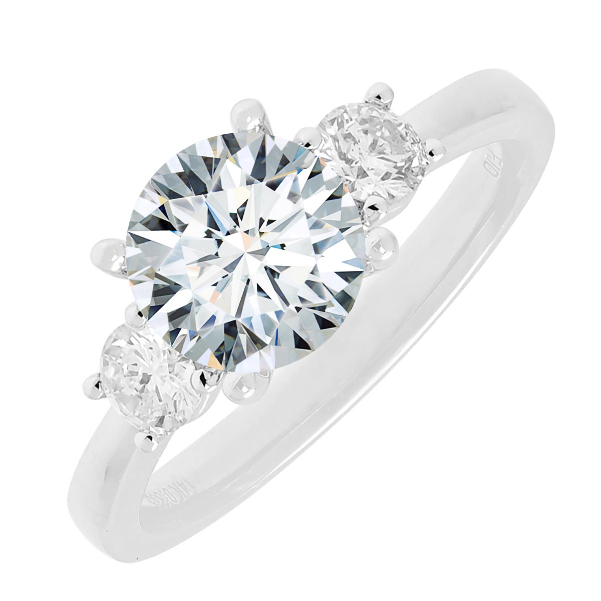 Diamond Engagement Ring Setting in 14kt White Gold (1/3ct tw