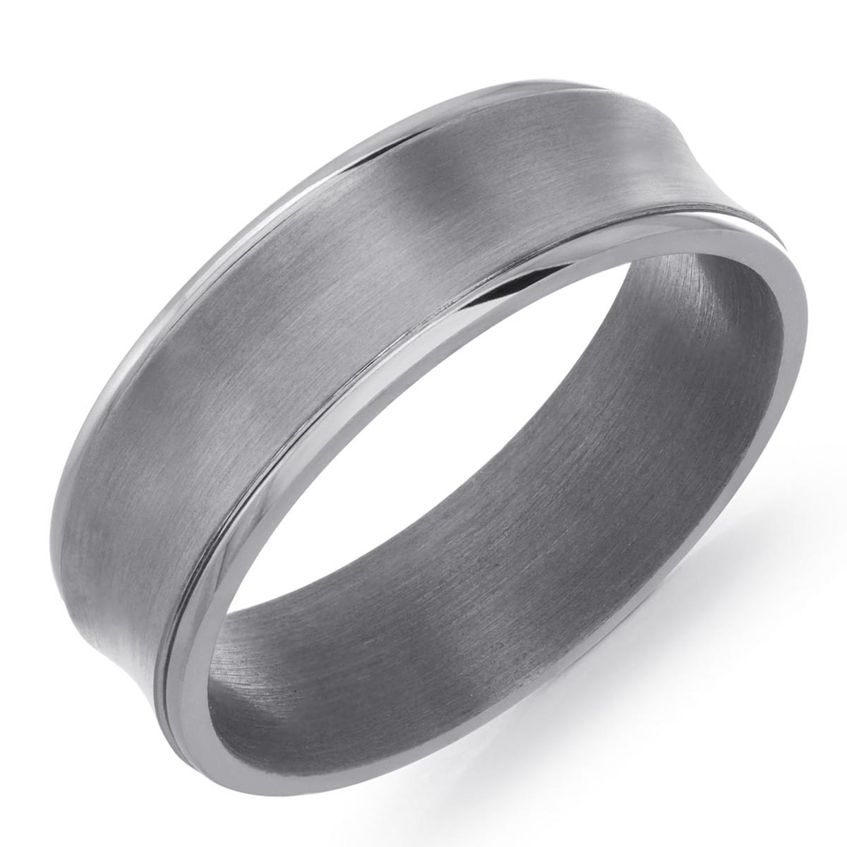 Mens Wedding Band in Tantalum (7mm)
