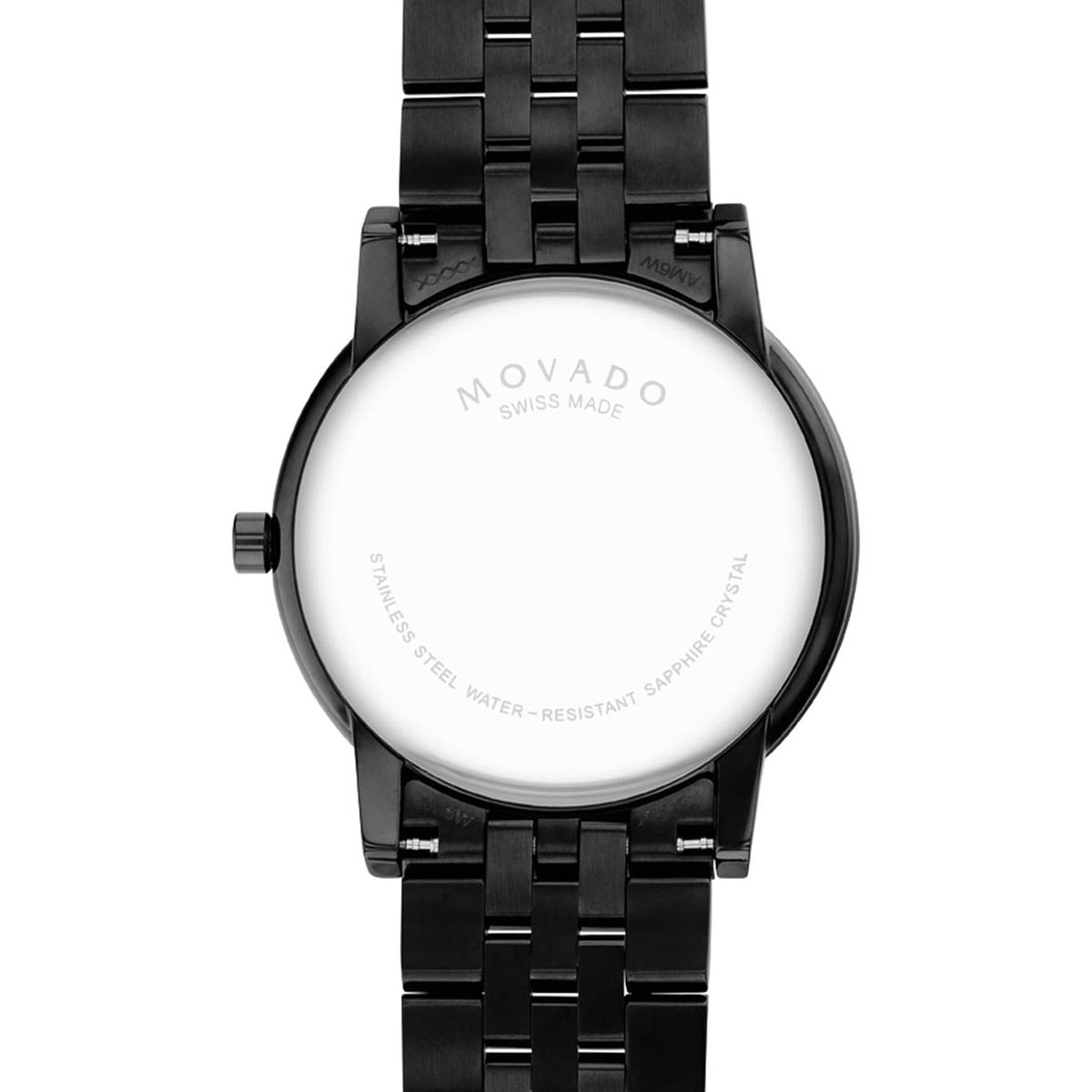 Movado Museum Classic Mens Watch with Black Dial and Black Stainless Steel Bracelet (Swiss quartz movement)