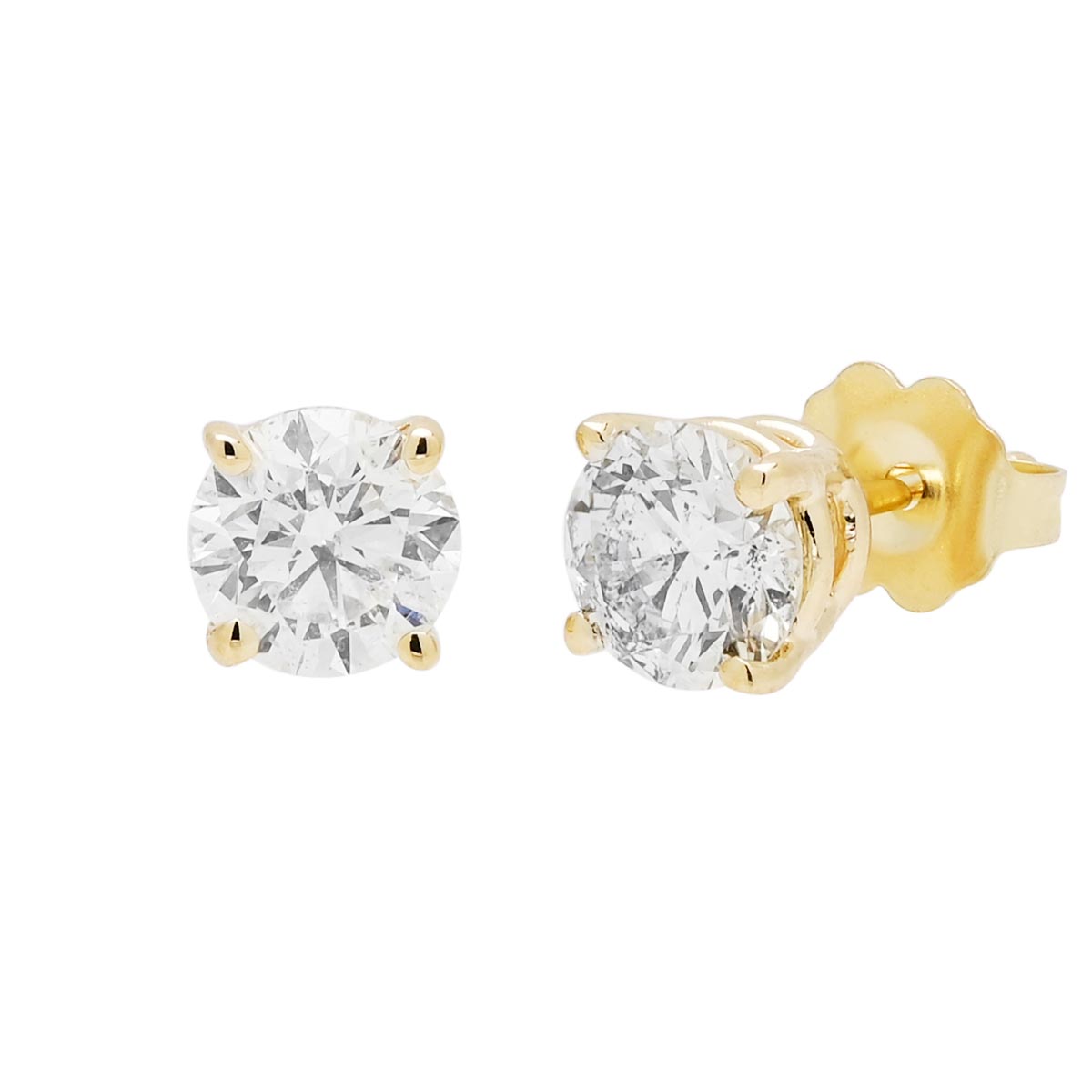 Diamond Stud Earrings in 14kt Yellow Gold (1 5/8ct tw) – Day's