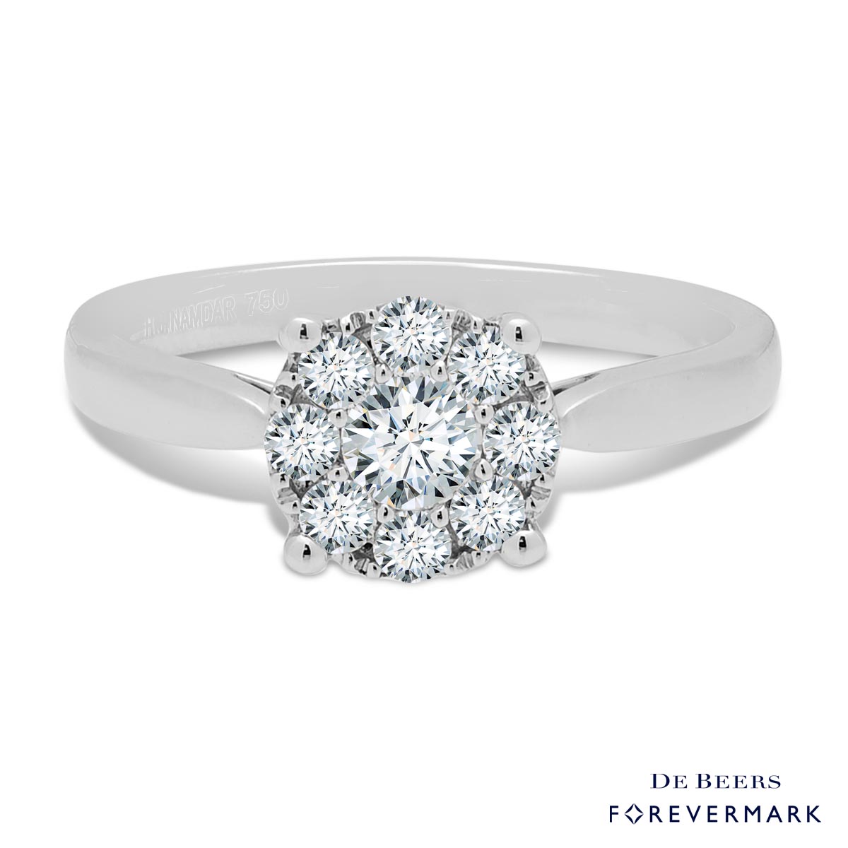 Forevermark Diamond Engagement Ring in 18kt White Gold (1/2ct tw