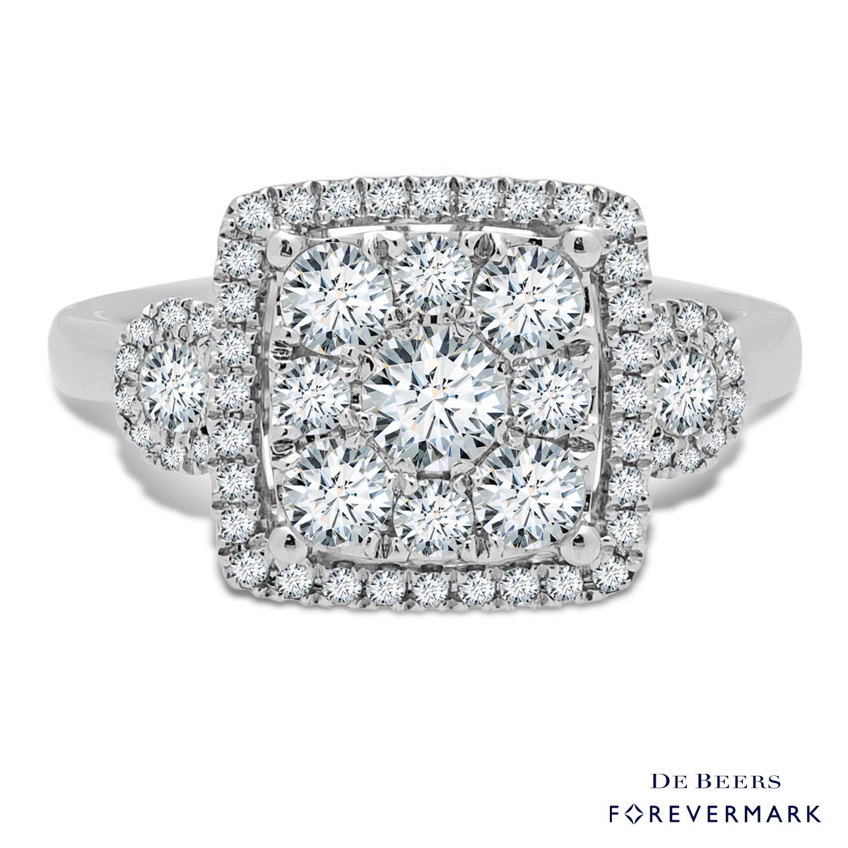 Forevermark Diamond Engagement Ring in 18kt White Gold (1ct tw