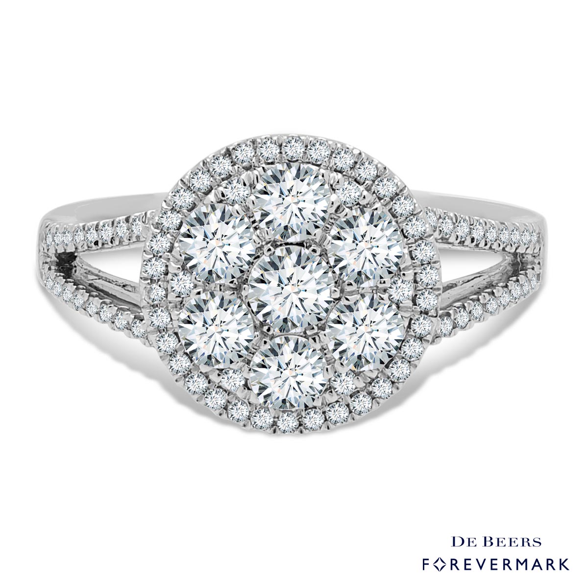 Forevermark Diamond Wedding Band in 18kt White Gold (1ct tw)