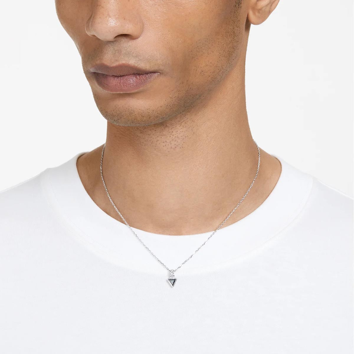 Swarovski Gray Crystal Triangle Stilla Necklace