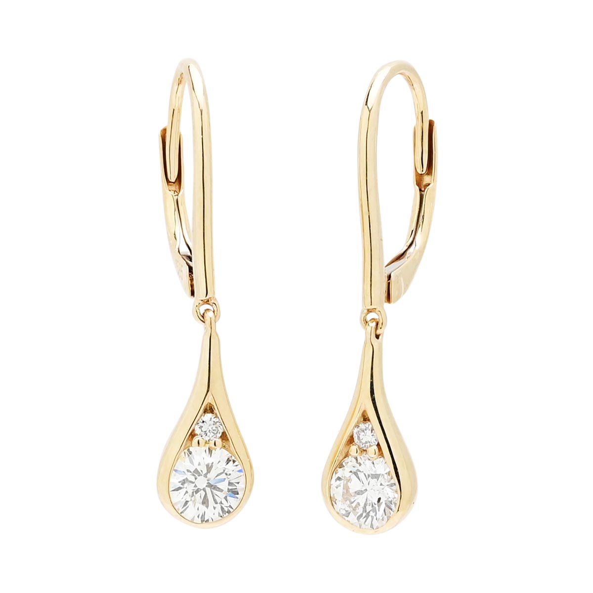Diamond Drop Earrings in 14kt Yellow Gold (5/8ct tw)