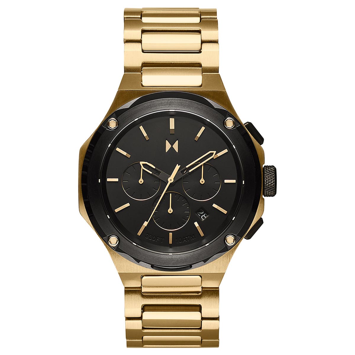 Gold Raptor Mens Watch MVMT Jewelers Dial by Movado Day\'s with and – Chronograph Black