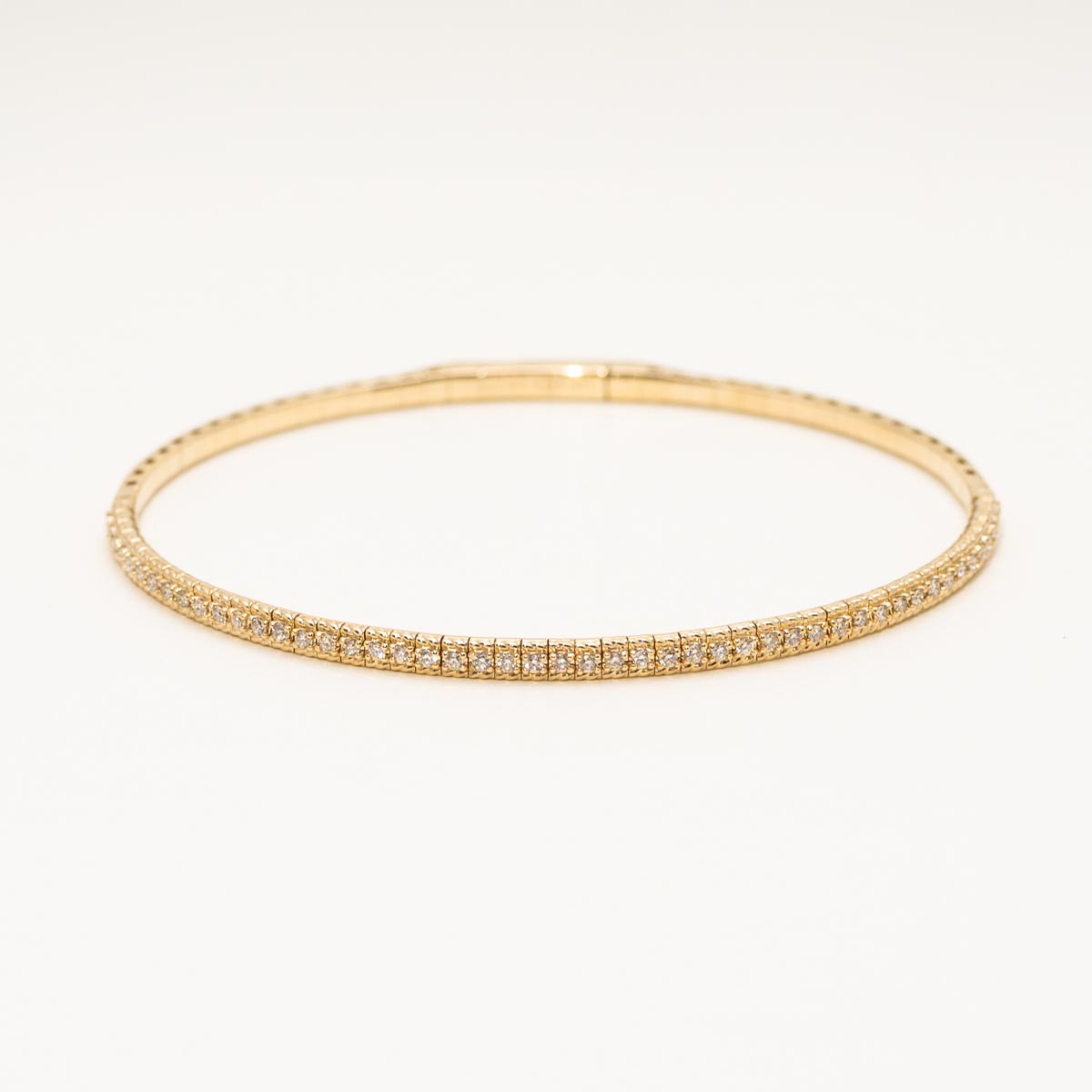 Diamond Flex Bangle Bracelet in 14kt Yellow Gold (3/8ct tw)