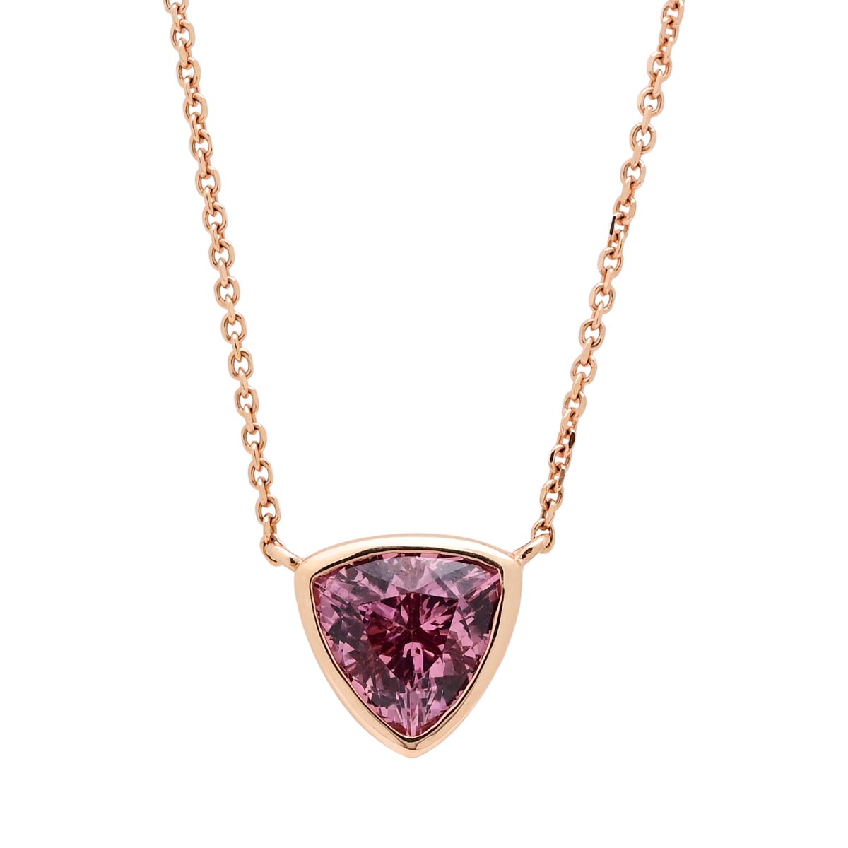 Garnet rose gold necklace hotsell