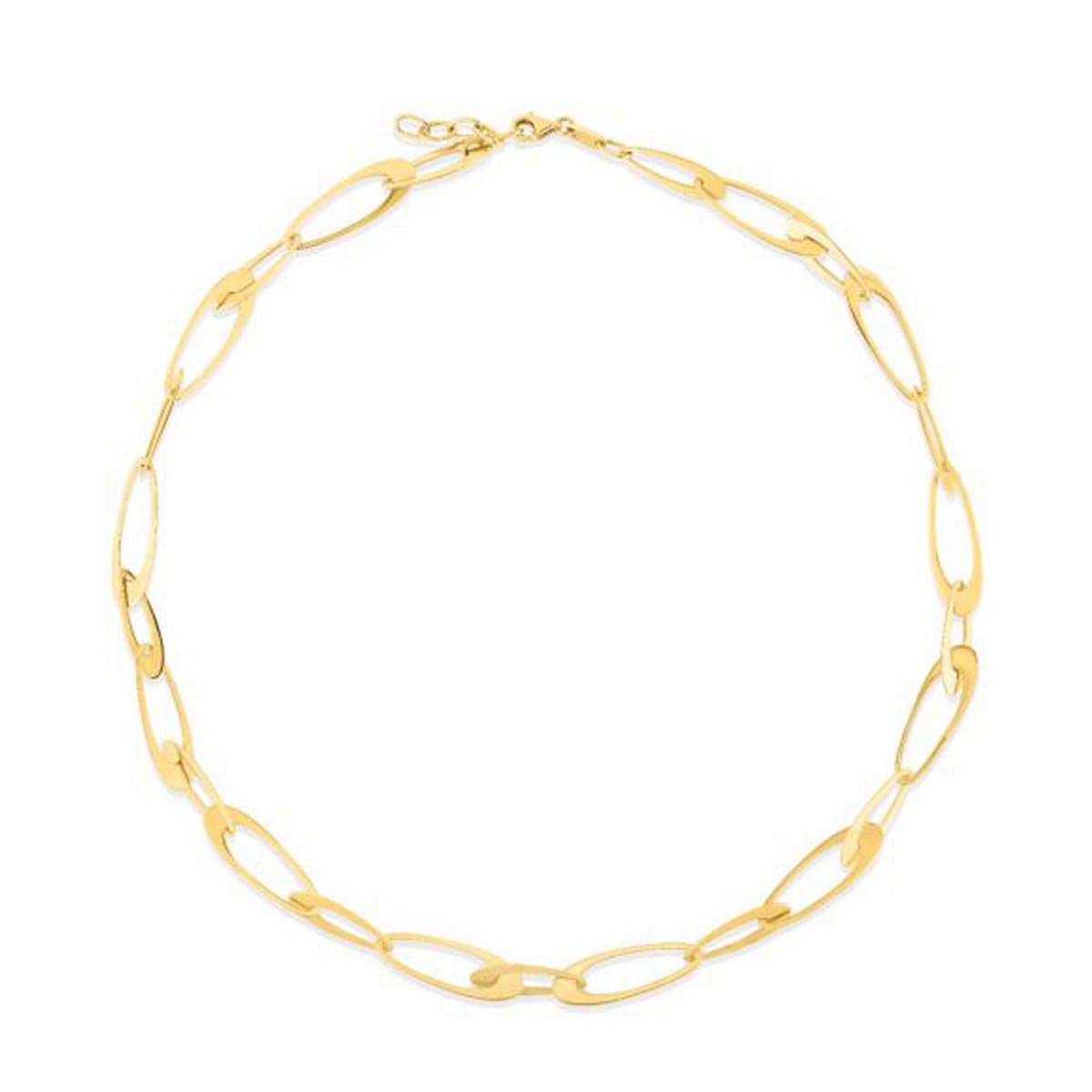 Oval Link Necklace in 14kt Yellow Gold Oval Link Necklace in 14kt Yellow Gold
