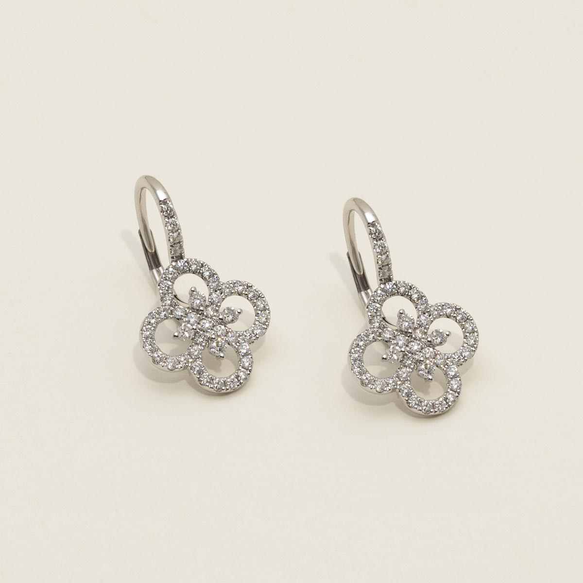 Earrings Dabakarov Jewelry Dabakarov Diamond Flower Earrings In