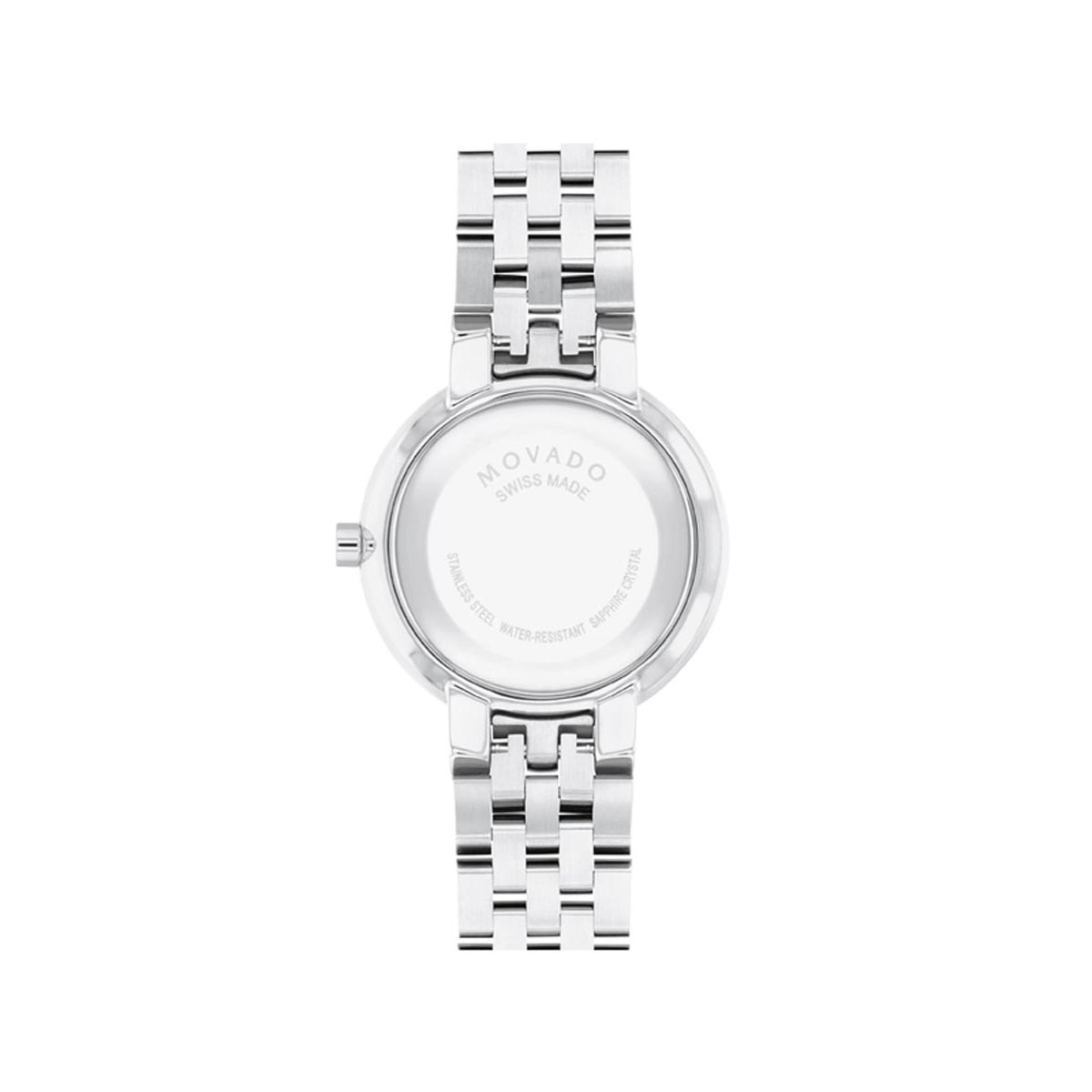 Movado Museum Classic Womens Watch with Black Dial and Stainless Steel Bracelet (Swiss quartz movement)