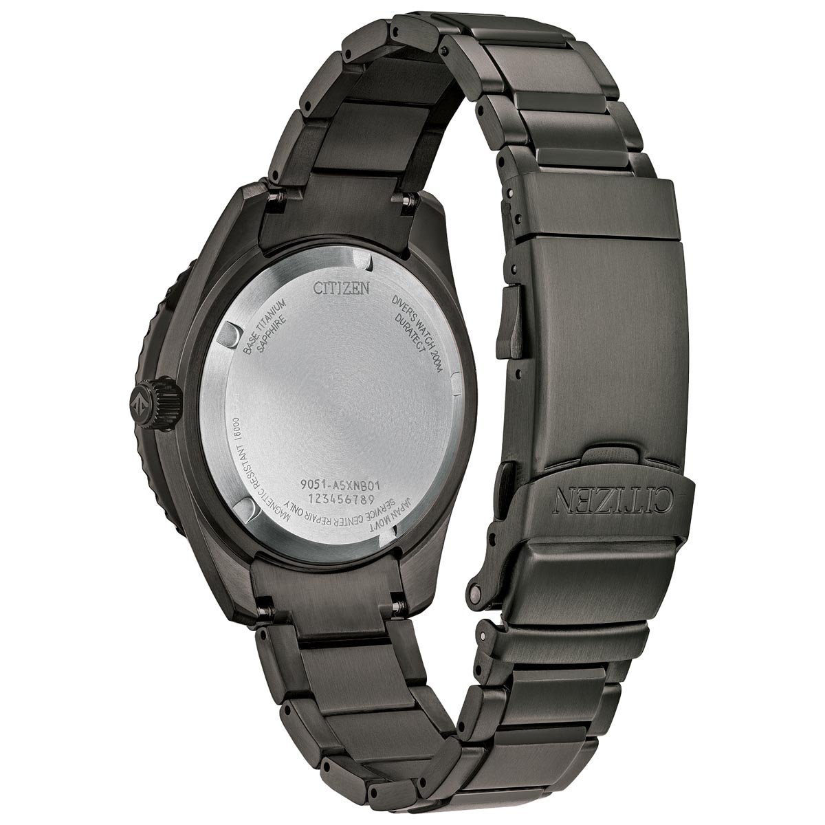 Citizen Promaster Fujitsubo Mens Watch with Black Dial and Super Titanium™ Bracelet (automatic movement)