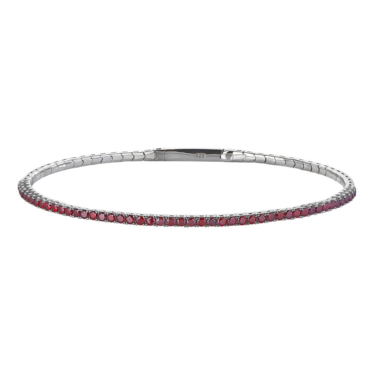 Cubic Zirconia January Bracelet in Sterling Silver