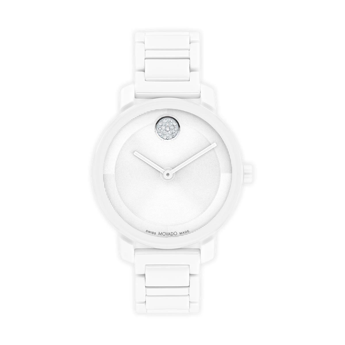 Movado Bold White Ceramic Quartz Watch Movado - BOLD Unisex Stainless Steel & White Ceramic Quartz  main image 4