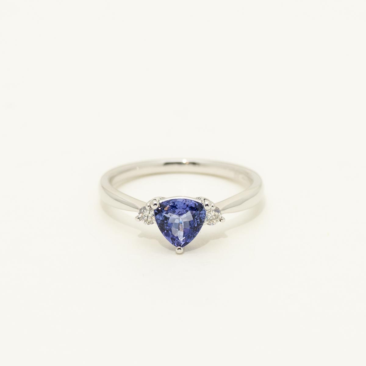 Trillion cut tanzanite ring hotsell