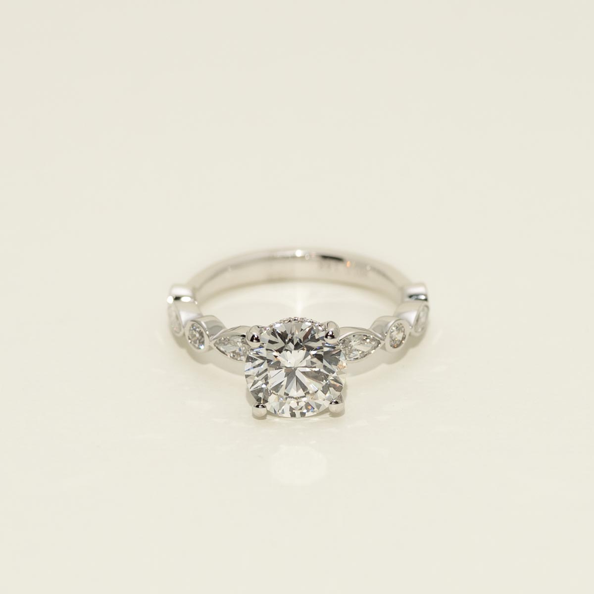 Lab Grown Diamond Engagement Ring in 14kt White Gold (2 5/8ct tw