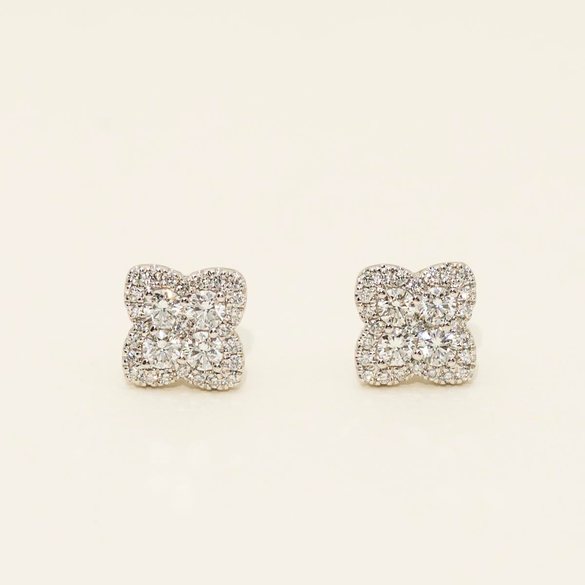 Diamond Fashion Earrings in 14kt White Gold (5/8ct tw) Diamond Fashion Earrings in 14kt White Gold (5/8ct tw)