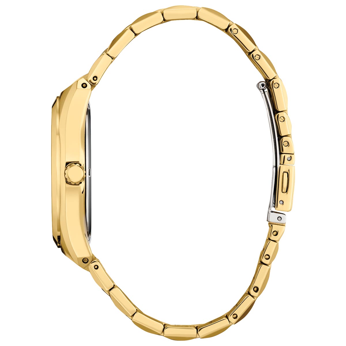 Citizen Corso Mens Watch with Black Dial and Gold Toned Stainless Steel Bracelet (eco-drive movement)
