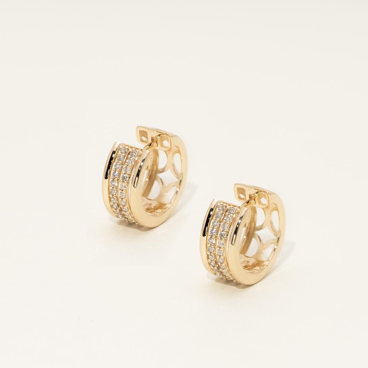 huggie earrings 10kt hoop earrings