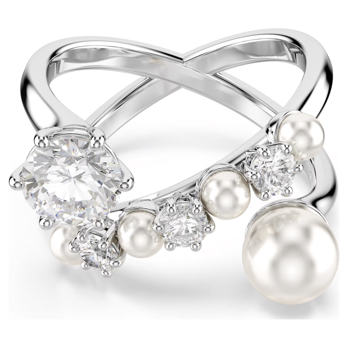 Swarovski Matrix Crystal Ring with Crystal Pearls – Day's Jewelers